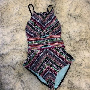 Mossimo Aztec one piece swim suit size Large